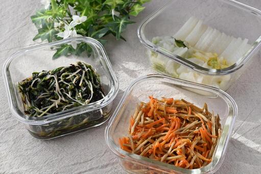 作り置きおかず 作り置き,おかず,副菜の写真素材