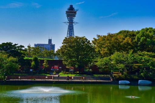 大阪的な眺め。 大阪的な眺め。 通天閣,観光業,公園の写真素材