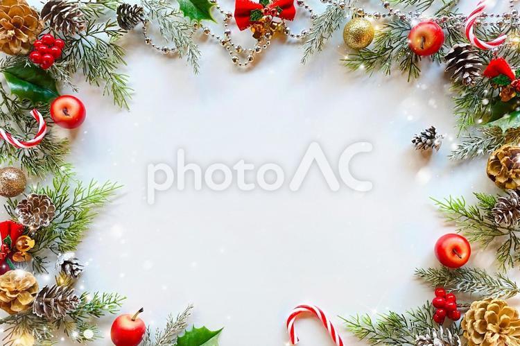 クリスマスフレーム クリスマス,クリスマスフレーム,クリスマスカードの写真素材