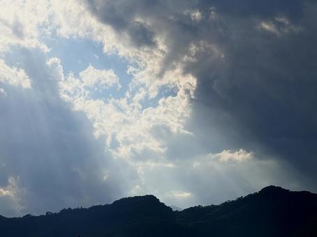 Photo, light, sky, angel ladder, 
