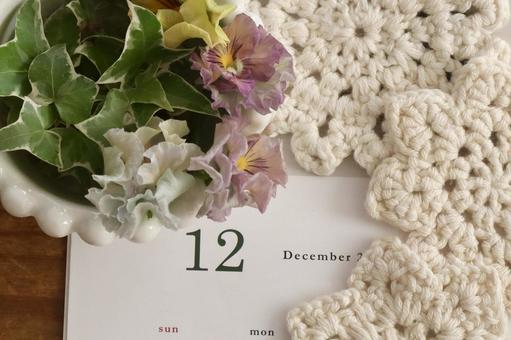 カレンダー　１２月イメージ 12月,12,カレンダーの写真素材