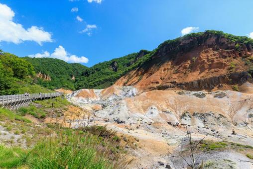 登別地獄谷 登別地獄谷 地獄谷,登別地獄谷,登別の写真素材