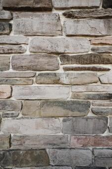 天然石ブロック壁のテスクチャ4 石壁,天然石,縦画像の写真素材