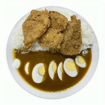 カツカレー(PSDは背景切り抜き) カツカレー(PSDは背景切り抜き) カツ,カレー,カレーライスの写真素材