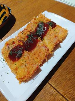 ハムカツ ハムカツ,食べ物,フードの写真素材