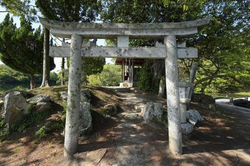 Photo, shuhin shrine, a shrine, sunny, 