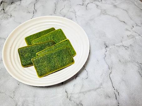 抹茶味のクッキー お菓子 抹茶味のクッキー お菓子の写真