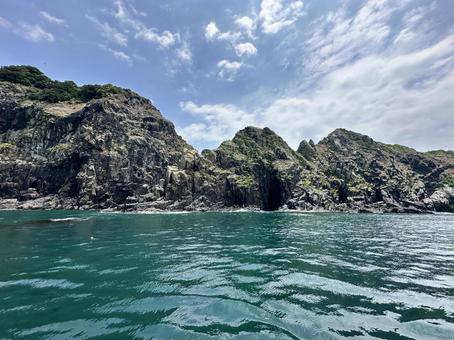 ダイビングスポットの離島 離島,ダイビング,自然の写真素材