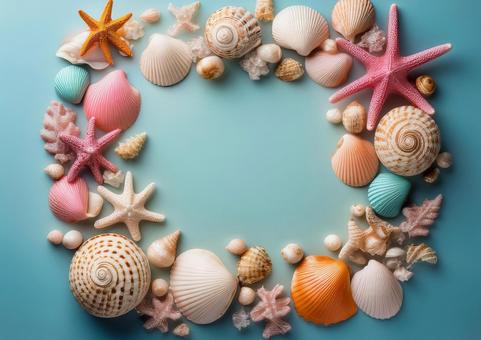 海のフレーム 海のフレームの写真