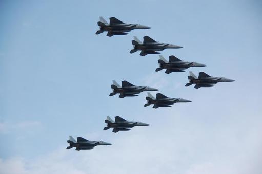 Fighter formation flight 1, формирование, канадзава, ishikawa, JPG