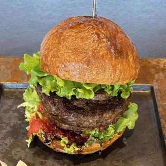 おしゃれなハンバーガー おしゃれなハンバーガーの写真