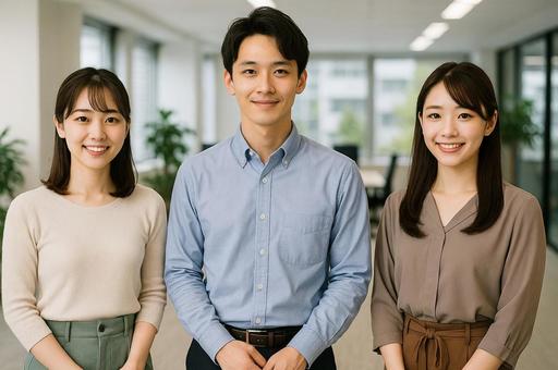 若手社員3人 若手社員3人の写真