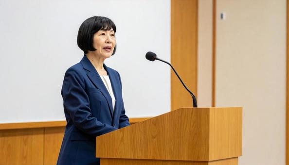 女性政治家の写真