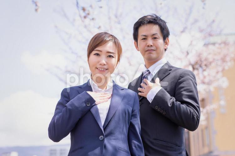 外出する会社員 ビジネスウーマン,春,ビジネスの写真素材
