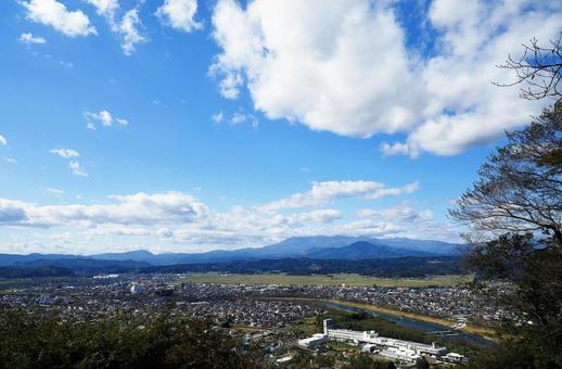 船岡城址公園から見た風景 船岡城址公園から見た風景の写真