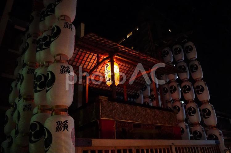 祇園祭の山鉾 祇園祭,提灯,後祭の写真素材