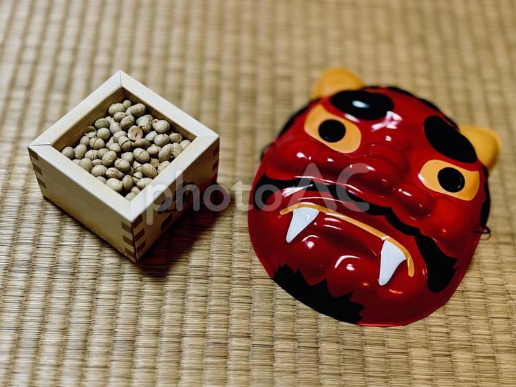 節分30 節分,節分祭,豆まきの写真素材
