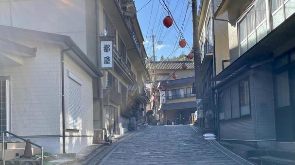 影の道 影の道 湯平温泉,温泉街,温泉地の写真素材