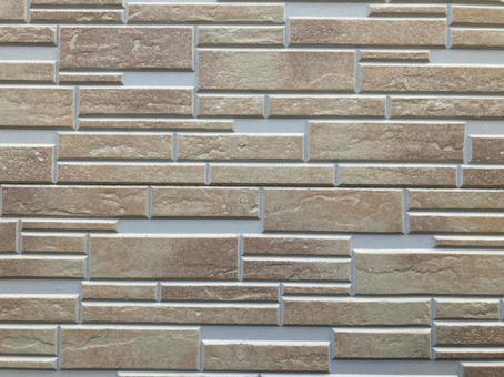 壁　タイル　茶色　 壁,テクスチャー,背景の写真素材