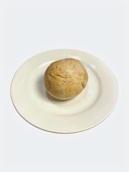 お皿に乗せたパン お皿に乗せたパンの写真