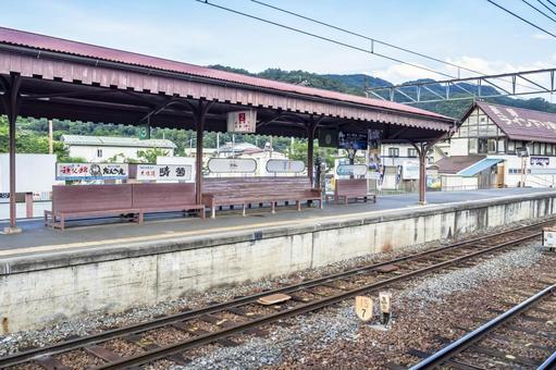 長瀞駅 長瀞駅,長瀞,駅の写真素材