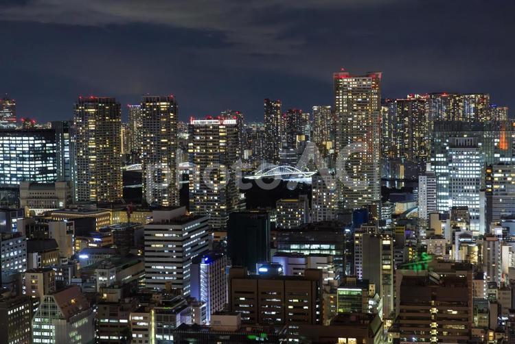 東京タワーから見た夜景 東京タワーから見た夜景,東京,夜景の写真素材