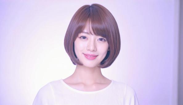ヘアスタイルモデル：ショートボブの写真