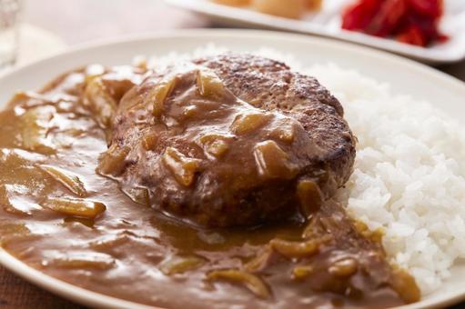 ハンバーグカレー ハンバーグカレーの写真