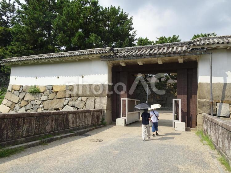 名古屋城の風景-14 名古屋城,愛知県名古屋市,石垣の写真素材