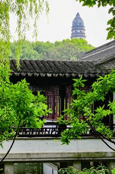 Photo, suzhou, tiger hill, tower, 
