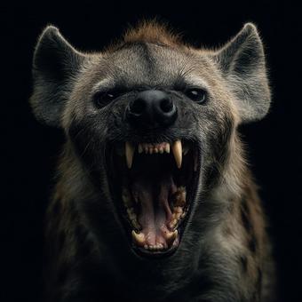 野生の力強さ:ハイエナ 野生の力強さ:ハイエナの写真