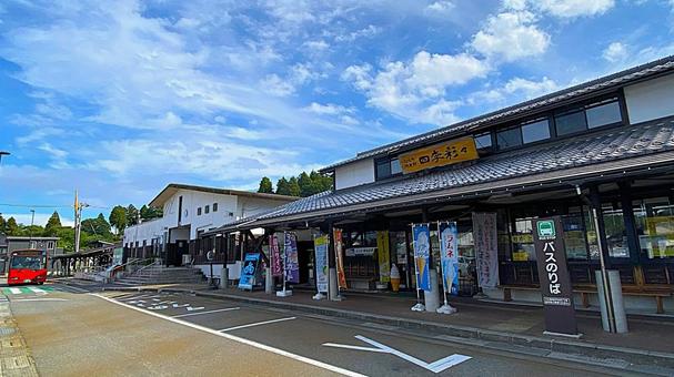 夏の奥能登　穴水駅：7 能登,奥能登,穴水の写真素材