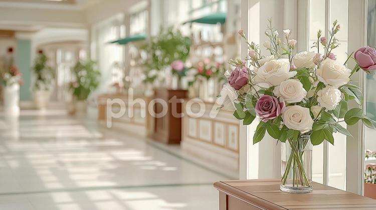 ウェディングサロンのイメージ ウェディングドレス,結婚,準備の写真素材