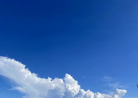 青空ともくもく湧きあがる入道雲 青空ともくもく湧きあがる入道雲の写真