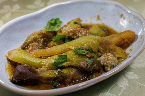 おいしい豚肉とナスの炒め物 おいしい豚肉とナスの炒め物の写真
