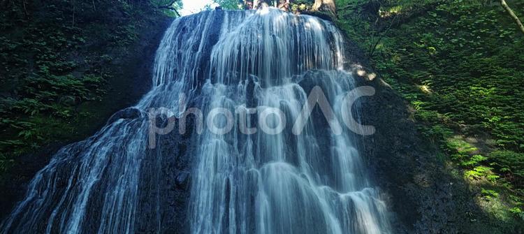 秋田市大滝 滝,水,自然の写真素材