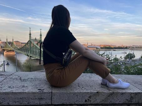 ハンガリー ハンガリー,ブダペスト,鎖橋の写真素材