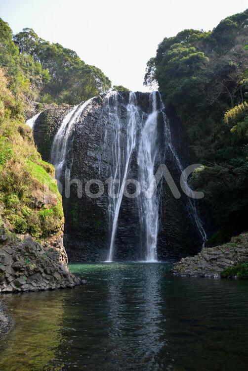 竜門の滝全景 滝,流水,河川の写真素材
