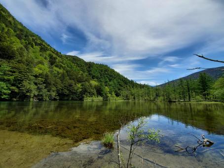 上高地 長野,上高地,きれいの写真素材
