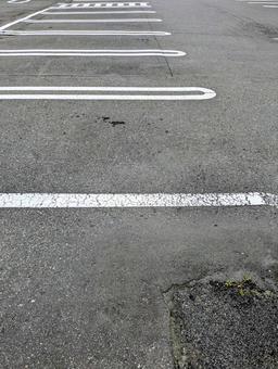 駐車マーク② 駐車マーク② アスファルト,敷地,白線の写真素材