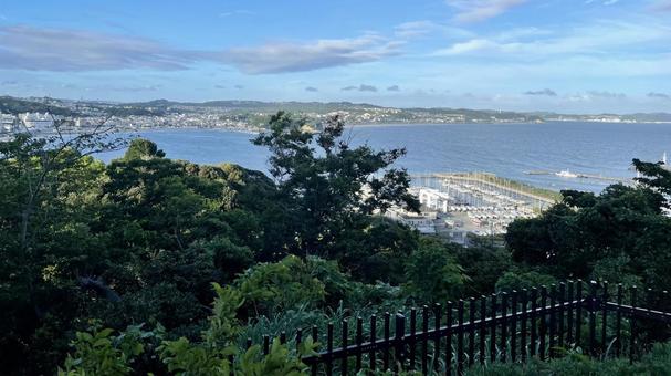 湘南の海 江ノ島,空,見晴らしの写真素材