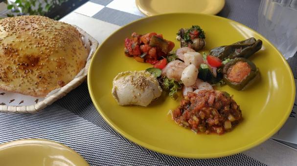 トルコ料理盛り合わせ トルコ料理盛り合わせの写真
