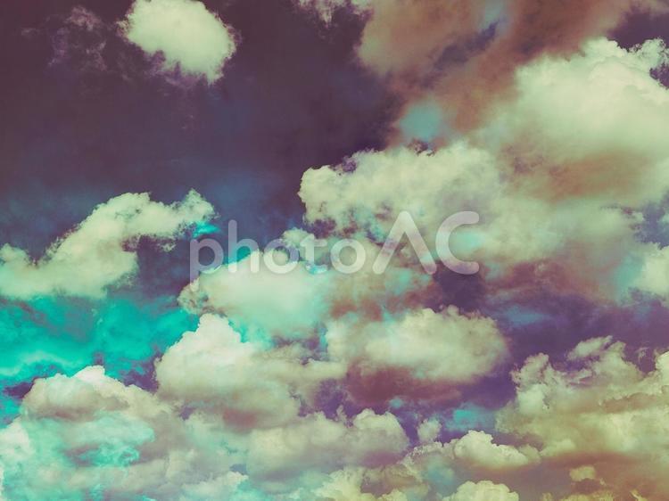 コーラルリーフみたいな空 コーラルリーフ,空,雲の写真素材