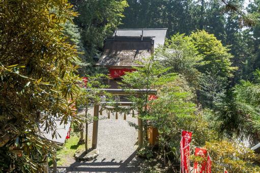 奈良　玉置神社　三柱神社 玉置神社,稲荷社,三柱神社の写真素材