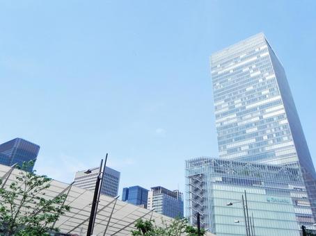 東京駅前 八重洲口からの風景 東京駅前 八重洲口からの風景 東京駅,八重洲口,東京の写真素材