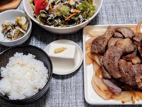 焼肉定食 焼肉定食 焼き肉,食事,定食の写真素材