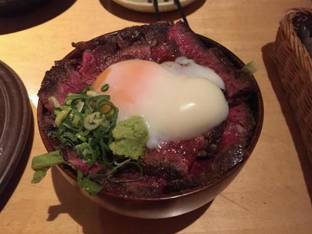 カルビ丼 カルビ丼 カルビ丼,カルビ,丼の写真素材