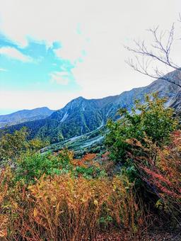 伯耆大山 7合目からの剣ヶ峰 山,自然,風景の写真素材