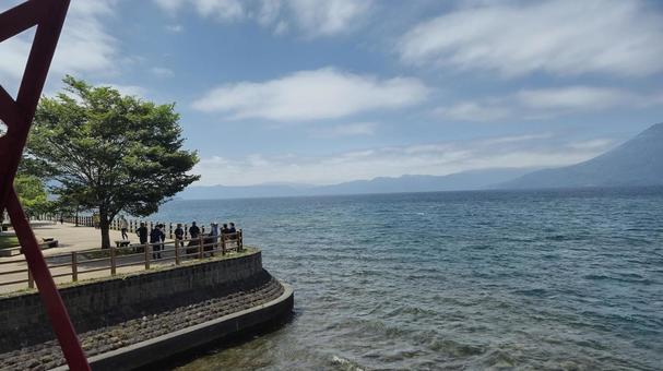 支笏湖 支笏湖 札幌,北海道,北日本の写真素材