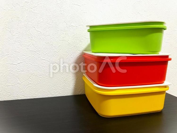 ファミリー用の行楽弁当箱 行楽弁当箱,弁当箱,運動会の写真素材